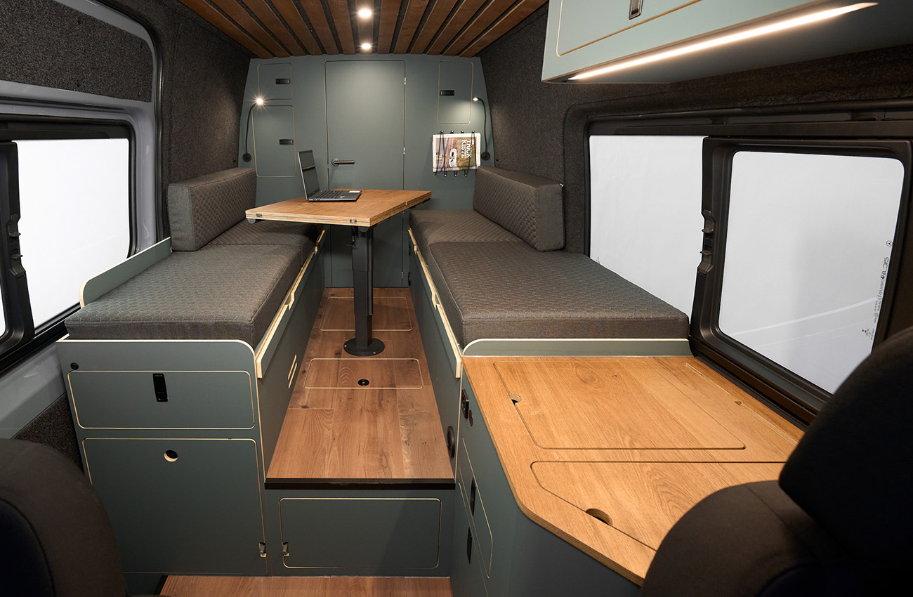 VanMe Mercedes-Benz Individual camper conversion Passenger pigeon