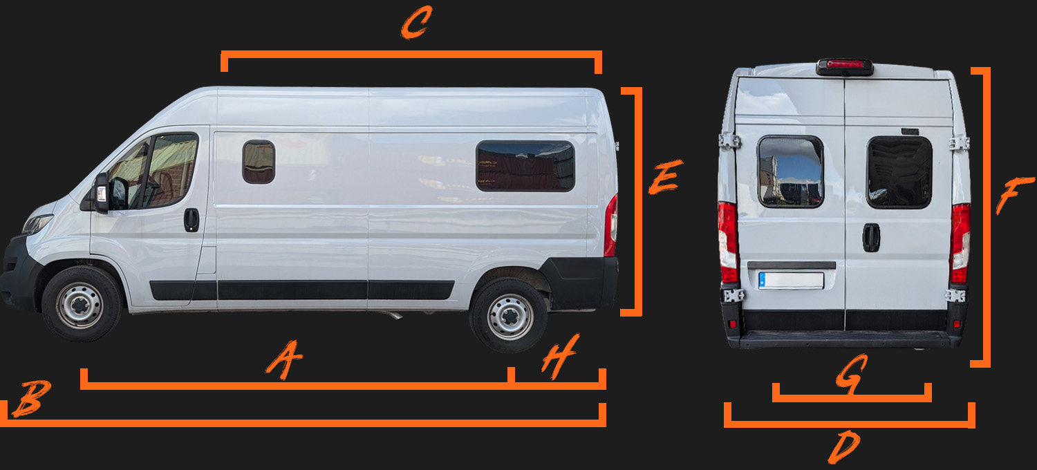 Fiat Ducato L5h3 Maße